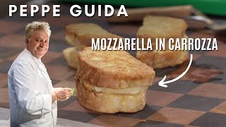 MOZZARELLA IN CARROZZA QUELLA VERA  Le ricette di Peppe Guida [upl. by Irodim]