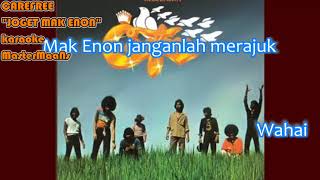 CAREFREE JOGET MAK ENON karaoke m1 [upl. by Alrac442]