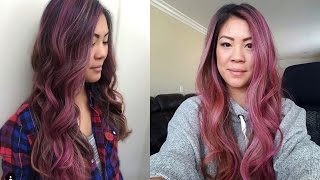 Dusty Pink Rose Pastel Hair Color  How to Foilage  Highlights Plus Balayage  Daniella Benita [upl. by Eentihw]