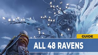 God of War Ragnarok  All 48 Odins Ravens Locations [upl. by Audwen94]