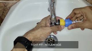 Tap Diverter  How to Connect Washing Machine Hose to Bathroom SinkWash Basin [upl. by Autry473]