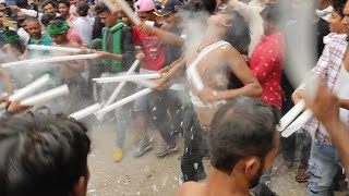 Lion Sher Akhara Hajipur Most Dangerous Tubelight Stunt In Masjid Chowk muharram hajipurmuharram [upl. by Tyson]