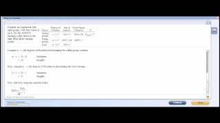 Filling in an ANOVA table [upl. by Alexandria504]