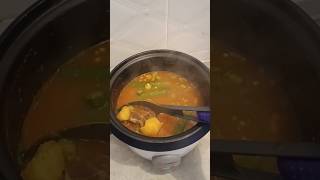 🍲Tumbukiza made in a rice cooker beef stew tumbukiza foodie slowcookerrecipe [upl. by Aniuqaoj]