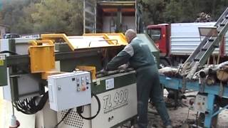 Impianti per la preparazione della legna da ardere Pezzolato TL 400 e PALLETIZZATORE AUTOMATICO [upl. by Ahsata]