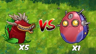 PVZ Fusion Challenge  5 Fusion Plants Vs Super Mechanical Bowling  Who will win [upl. by Necaj]