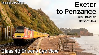 Exeter St Davids to Penzance via Dawlish Drivers Eye View [upl. by Lemmy]