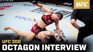 Zhang Weili Octagon Interview  UFC 300 [upl. by Maude]