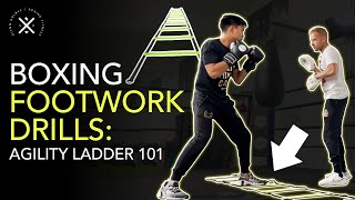 Boxing Footwork Drills  Basic Intermediate amp Advanced with the Agility Ladder amp Mittwork [upl. by Jez404]