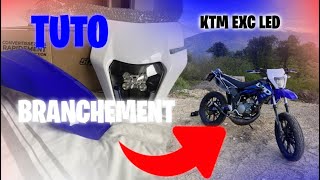 Tuto branchement plaque phare KTM EXC led [upl. by Bausch270]