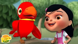 Mitthu Mitthu Song मैं तोता मैं तोता Bacchon Ka Gana and Hindi Rhymes for Children [upl. by Broddy384]