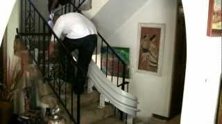 Bruno curved stairlift installation video [upl. by Jadda]