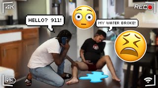 MY WATER BROKE PRANK ON BOYFRIEND [upl. by Drucilla]