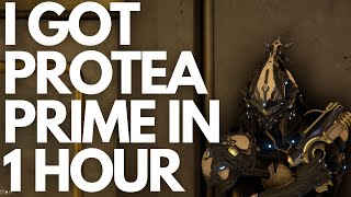 I got PROTEA PRIME in 1 HOUR Which relics give PROTEA PRIME PARTS  Stream Highlights  Warframe [upl. by Ecitnerp423]