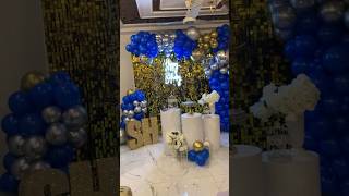 Birthday Event Function Decorate Lahore balloons Bello Silver Golden Themes birthdaypartythemes [upl. by Yhtur]