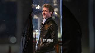 2 Iconic leather jackets Brad Pitt amp George Clooney [upl. by Delcine]