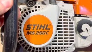 Stihl chainsaw leaking bar oil [upl. by Gold]