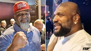 quotDONT TOUCH MEquot  SHANNON BRIGGS AND RAMPAGE JACKSON GO AT IT TRADE HEATED WORDS AT FURY VS NGANNOU [upl. by Karena]