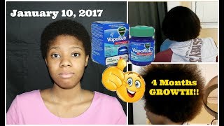 quotThe ORIGINALquot Vicks Vapor Rub Hair Treatment  Part 5 Tremendous Length  4 Months Hair Update [upl. by Merchant]