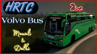 Hrtc Volvo mod  hill road map GameplayEuro truck simulator 2 volvo bus mod 150 ets2 ets2mods [upl. by Htabmas]