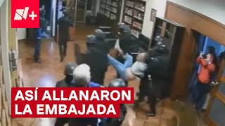 Video de la Embajada México en Ecuador durante su hallanamiento  N [upl. by Yeargain231]