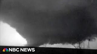 Video shows what appears to be a huge tornado in Kansas [upl. by Asetal]