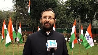 HRD Minister Prakash Javadekar greets nation on RDay [upl. by Akeemaj627]