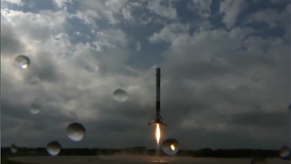 Falcon 9 First Stage Landing at Cape Canaveral 19 February 2017 [upl. by Yedok]