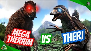 Megatherium Vs Therizinosaurus  Ark Survival Evolved [upl. by Kiehl]