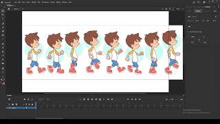 How to Animate Character Walk Cycle in Adobe Animate by M kamaal [upl. by Mia713]