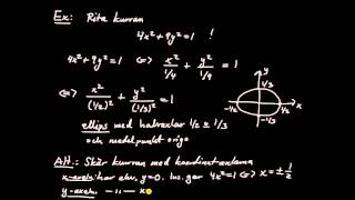 Analytisk geometri flerdim del 2  områden i planet bla elliptisk skiva [upl. by Petta]