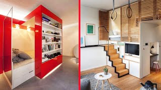 Creative amp Smart Ideas For Your Small Apartment  SpaceSaving Furniture [upl. by Alatea]