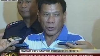 Mayor Duterte binalaang ipababaril ang mga may hawak ng nawawala umanong 13 cocaine blocks [upl. by Teena86]