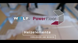 Powerfloor Flächenheizung  Zuschnitt amp Verarbeitung [upl. by Nyrahs]