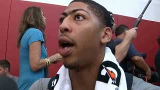 Anthony Davis Day 1 at USA Basketball MiniCamp [upl. by Haorbed]