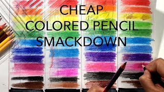 Cheap Colored Pencil Smackdown Testing 4 Brands [upl. by Steffi936]