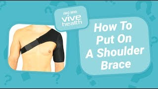 How To Put On A Shoulder Brace [upl. by Neron]