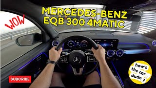 POV Test Drive MercedesBenz EQB 300 4Matic  0100  Top speed  Offroad [upl. by Nilkcaj]