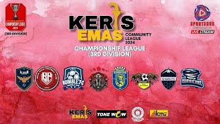 KERIS EMAS COMMUNITY LEAGUE  CHAMPIONSHIP LEAGUE  3RD DIV  SUPERNOVA FC VS TEMPORARY FC [upl. by Gertrudis]