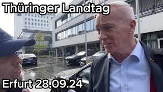 Thüringer Landtag Meinungen Erfurt 280924 [upl. by Danais]