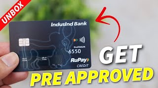 IndusInd UPI Credit Card Unboxing  LIFE TIME FREE with Pre Approved Offer 🔥🔥 [upl. by Cordova470]