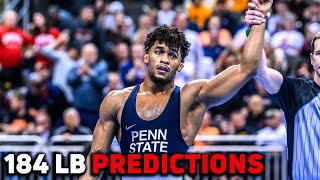 Predictions For 184 Lb NCAA Champion And All Americans [upl. by Ahseiyn]