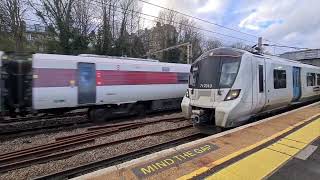 Trains at Harringay 17324 [upl. by Onibas]