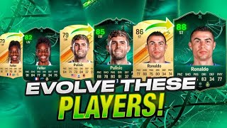 Top 10 Best Players to use in Evolutions in FC 24 Ultimate Team [upl. by Aitnahc783]