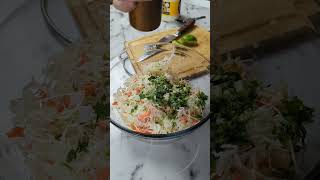 Genius Coleslaw For Fish Tacos shorts [upl. by Aicatan]