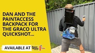 Graco QuickShot Airless Paint Sprayer with PaintAccess backpack [upl. by Idnir]