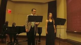 quotGrussquot F Mendelssohn Rosalie Toupin mezzo soprano and Kuk James baritone [upl. by Fanestil]