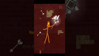 King Orange Vs Herobrine shorts alanbecker stickman [upl. by Anawd]