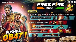 Free Fire x Pushpa 2 Event 🥳🤯  free fire new event  Ff New Event Upcoming events in free fire [upl. by Fuhrman]