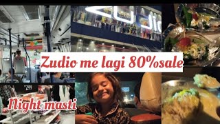 Zudio me lagi 80Sale l Dhamakedar Sale offer l Hoor ke sath full masti l Night outing l [upl. by Llenrad]